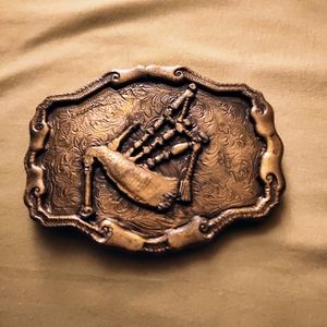 Scottish Bagpipe Belt Buckle